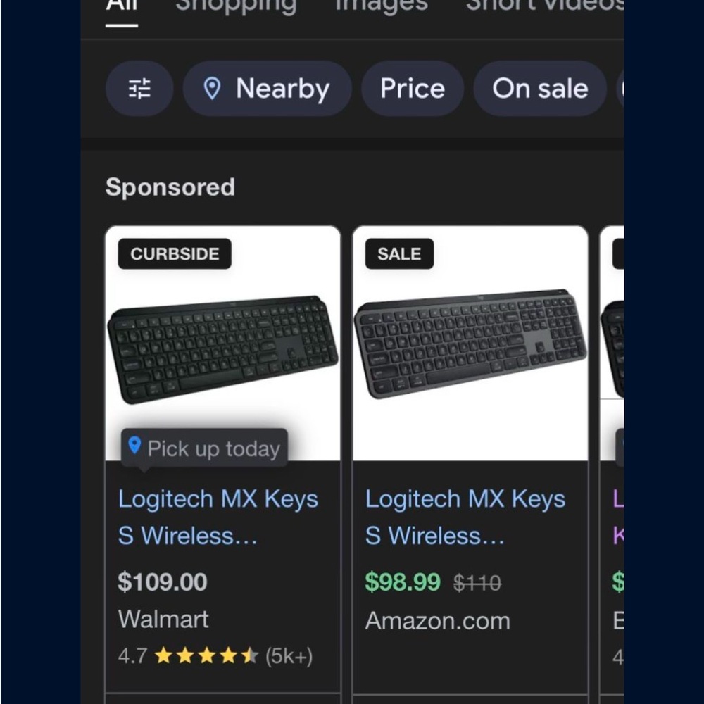 Logitech Wireless Keyboard in Black